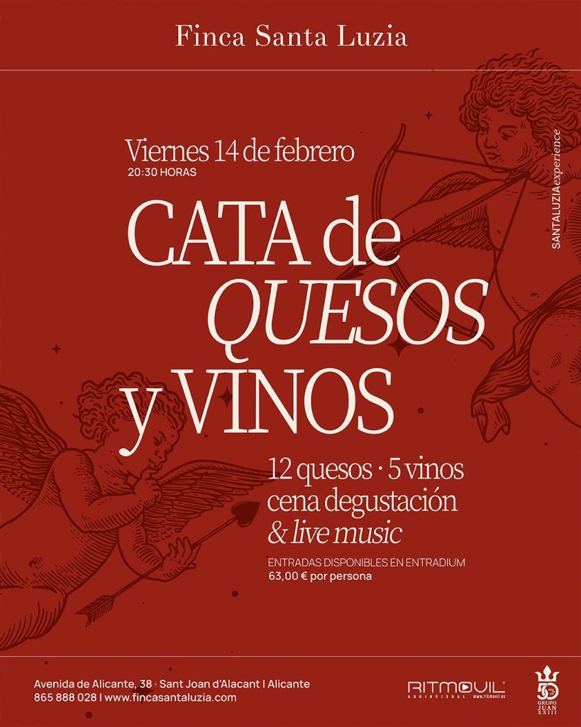 Cata de vinos en San Valentín