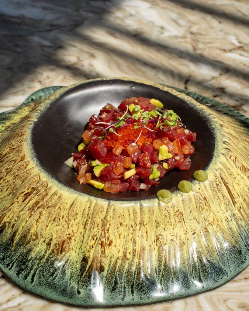Tartar de Atún Rojo con Cebolla Tierna y Miel de Trufa